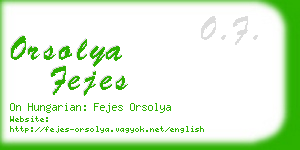 orsolya fejes business card